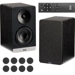 ELAC Debut ConneX B41 Aktivlautsprecher Black Ash Oehlbach Set