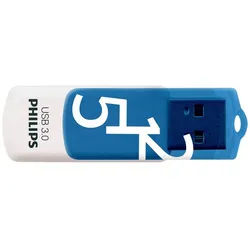 Philips USB 3.0 512GB Vivid Edition Spring Blue USB-Stick blau