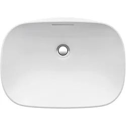 LAUFEN INO Einbauwaschtisch, ohne Hahnloch, mit Überlauf, 500x365mm, H8173024001091, Farbe: Weiß mit LCC