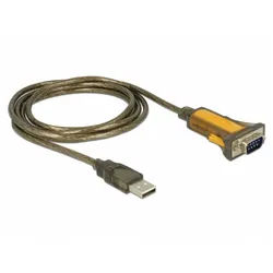 Delock Delock USB 2.0 Adapter [1x USB 2.0 Stecker A - 1x RS232-Stecker] 65840 USB-Adapter, 150.00 cm gelb|schwarz