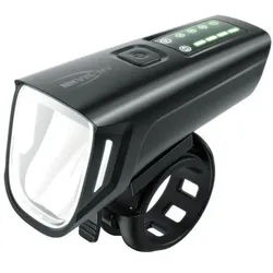 Ansmann Fahrradbeleuchtung LED-Frontscheinwerfer, 100 Lux, StVO zugelassen, wiederaufladbar, inkl. Universalhalterung