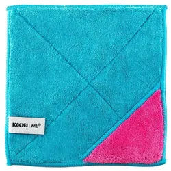 Kochblume Geschirrtuch Microfasertuch 18 x 18 cm, 800g/m2 Qualtität rosa 18 cm x 18 cm