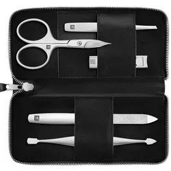 Zwilling Maniküre Pediküre Set 5tlg. mit Kombi-Nagelschere schwarz