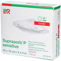 Suprasorb P sensitive border 10x10cm