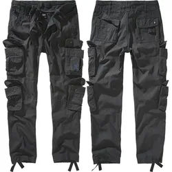 Brandit Outdoorhose Brandit Hose Pure Vintage Slim Fit grau 3XL