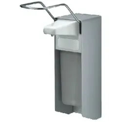 UNIversal-Spender mit langem Bedienungshebel, für 500 ml - Flaschen, Aluminium-Gehäuse, weiß beschichtet