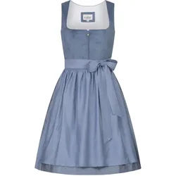 Dirndl NÜBLER "Dirndl mini Kaja", Damen, Gr. 36, EURO, blau, Obermaterial: 100% Polyester PES., Kleider
