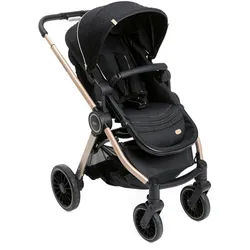 Chicco Kinderwagen , Schwarz , Textil , 60x95x106 cm , Feststellbremse, Federung, Verdeckung abnehmbar, 5-Punkte-Gurt , Baby on Tour, Kinderwagen, Kombikinderwagen