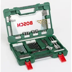 Bosch V-Line TiN-Bohrer- und Bit-Set, 83-teilig, mit Taschenlampe und Gabelschlüssel - 2607017193