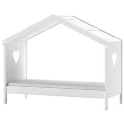 Mid.you Hausbett , Weiß , Holz , Kiefer , 90x200 cm , nicht verstellbar , Baby & Kindermöbel, Kinderzimmer & Jugendzimmer, Kinderbetten, Spielbetten