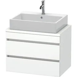 Duravit DuraStyle Waschtischunterschrank für Konsole compact, 2 Schubkästen, 700mm, DS530607373, Farbe: Tessiner Kirschbaum