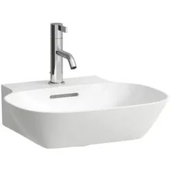 LAUFEN INO Aufsatzhandwaschbecken 8163004001041, 45x41cm, LCC, mit Hahnl. und Überl., Saphirkeramik