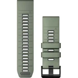Garmin Silikon 26mm - Quickfit - Silikon-Armband für FENIX 8x - 51mm Weidengrün/Graphit" 010-13393-04" - Weidengrün/Graphit
