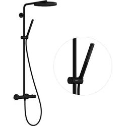 hansgrohe Pulsify S PURO Duschsystem 260, 1-jet, Ecostat Fine, Handbrause 1-jet, 24222670, Farbe: Mattschwarz