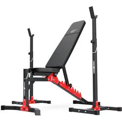 Set MH19 | verstellbare Hantelbank MH-L115 + höhenverstellbarer Hantelständer MH-S201 x2 - Marbo Sport