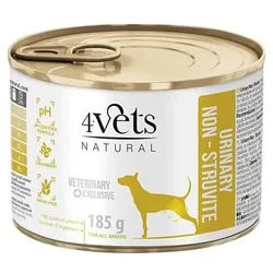 4 Vets Hund Urinary Non-struvite 24x185g