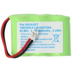 Akku passend für Siemens Gigaset 100, 200, A1, A100, NiMH, 3,6V, 300mAh