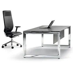 Schreibtisch hochwertig Kufen Ital Plus