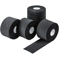 Halsschutzkrause Schwarz - 5 Rollen à 100 Blatt