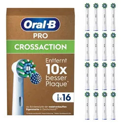 Oral-B Aufsteckbürsten Pro CrossAction 16er - Aufsteckbürsten - weiß weiß