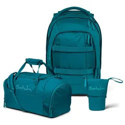 Satch Schulrucksack Pack (3tlg., inkl. Pencil Slider und Sporttasche)