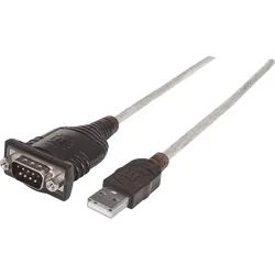 MANHATTAN 205153 - USB-A Konverter, 1x RS232, 9-Pol, PL-2303, 0,45 m