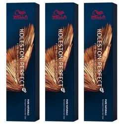 Wella Professionals Haarfarbe Koleston Pure Naturals 3x 60 ml, 3-tlg. schwarz