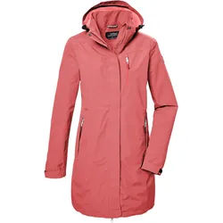 Parka KILLTEC "KOS 30 WMN PRK", Damen, Gr. 46, rot (hellrot), Obermaterial: 100% Polyester.Futter: 100% Polyester, Jacken Parka, Funktionsparka: wasser- und winddicht, atmungsaktiv, abnehmbare Kapuze