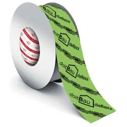 doitBau Dampfsperrklebeband 24 Rollen deflexx Dampfsperrklebeband grün 50mm je 25m (24-St) grün 5 cm