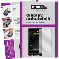 Dipos Displayschutzfolie Crystalclear (2 Stück, CYR10090 CS35), Smartphone Schutzfolie