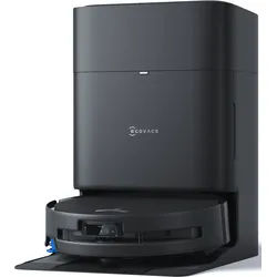 ECOVACS Nass-Trocken-Saugroboter "DEEBOT T80S OMNI (Black), OZMO ROLLER 2.0 Wischtechnologie", schwarz, B:35,3cm H:9,8cm T:35,1cm, Saugroboter, 24.800 Pa Saugleistung, Triple Lift 10 mm