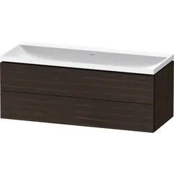 Duravit L-Cube c-shaped Set wandhängend Nussbaum gebürstet Matt 1200x480x480 mm - LC6953N69690000 LC6953N69690000