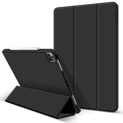 Lobwerk Smart Cover für Apple iPad Air 4 2020/2022 (4th Generation) Ipad Pro 11 2020 (4th Generation) Case Schutz Hülle Stand Etui Tasche Schwarz