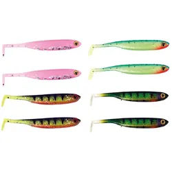 Fox Rage Kunstköder Fox Rage Micro Tiddler Fast Gummifische UV Mixed Color Pack 5cm 8Stk., (8-St)