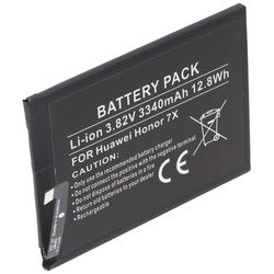Akku passend für Huawei Honor 7X Akkutyp HB356687ECW, 3,82V, 3340mAh, 12,8Wh, built-in, ohne Werkzeug