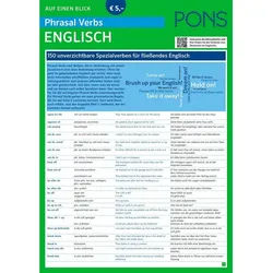 Schulbuch PONS Phrasal Verbs auf einen Blick Englisch 150 unverzichtbare Spezial Sheila McBride weiß