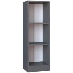Mid.you Regal , Anthrazit , Holzwerkstoff , 2 Fächer , 38x114x30 cm , stehend , Wohnzimmer, Regale, Bücherregale