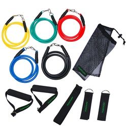Xxxl Widerstandsband , Blau, Gelb, Grün, Rot, Schwarz , Metall, Kunststoff , 120 cm , Freizeit & Co, Sport & Fitness, Fitnessgeräte & Zubehör, Weitere Fitnessgeräte