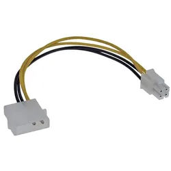 Inline InLine® Stromadapter intern, 4pol Netzteil zu 4pol Mainboard, 0,20m Computer-Kabel