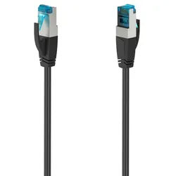 Hama Netzwerkkabel, CAT-6a, 10 Gbit/s, LAN-Kabel schwarz