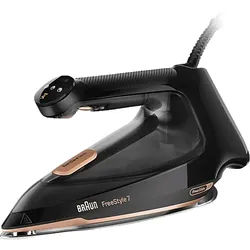 BRAUN FI 7276 BK, EloxalPlus Bügelsohle, gleichmäßige Dampfverteilung, leichtes Bügeln, Dampfbügeleisen (2,000 Watt, Bügelsohlen-Beschichtung)