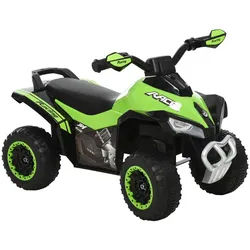 Homcom Kinder Rutschauto, Grün/Rosa/Gelb, PP-Kunststoff+ Stahl , Metall , 5x38x67 cm , unisex , Spielzeug, Kinderfahrzeuge