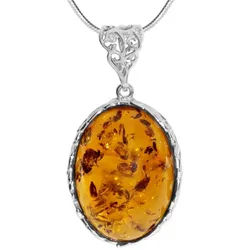 OSTSEE-SCHMUCK Kette mit Anhänger Ostsee-Schmuck Kette mit Anhänger Clara Kette mit Anhänger Clara (2-tlg) silberfarben 45 cm