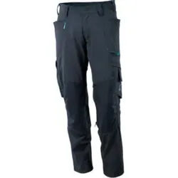 Mascot Hose mit Knietaschen, Stretchstoff Hose Größe 90C49, schwarzblau