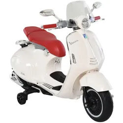 Homcom Elektro Kindermotorrad, Rot/Weiß, PP+ Stahl , Kunststoff , 49x75x108 cm , Spielzeug, Kinderspielzeug, Kinderautos & Elektro-Kinderautos