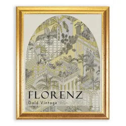 Einzelrahmen Bilderrahmen Florenz, (1 Stück), 45x60 cm, Gold Vintage, Holz goldfarben 45 cm x 60 cm