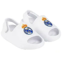 Cerda Real Madrid Fußball Badeschlappen Kinder EVA Latschen Jungen Mädchen Badesandale (2-Teilig, Real Madrid) weiß 24 EU