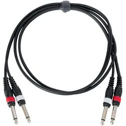 Pronomic J4J-1.5 Audiokabel Stereo 6,3 mm Klinke 1,5 m
