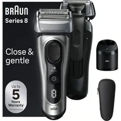 Braun Gesichtshaarrasierer Series 8 8567cc schwarz|silberfarben