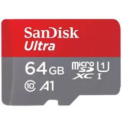 SanDisk microSDXC-Karte+SD Adapter A1 Class 10 UHS-I, Speicherkarte 64 GB 140MB/s